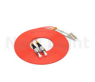 satın al FC-LC multimode Fiber optik yama kablosu, Turuncu PVC / LSZH 0.9 / 2.0 / 3.0 MM kablosu online manufacture