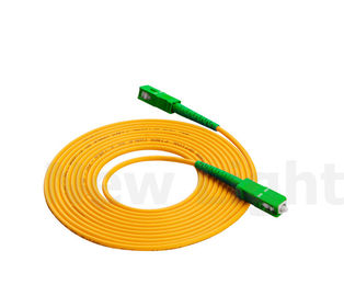 satın al SC / APC Optik Fiber Bağlantı Kablosu tek yönlü tek modlu 3.0 çaplı yeşil konektör online manufacture