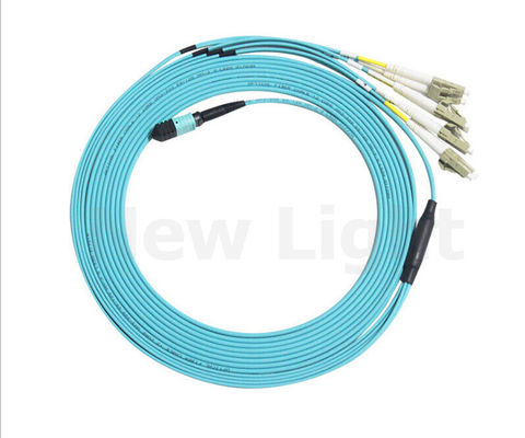 satın al 12 Çekirdekli OM3 MPO MTP Kablo 3.0mm Dişi - LC Fanout Fiber Optik Yama Kablosu online manufacture