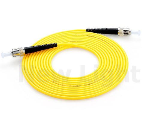 satın al ST/UPC Tek Modlu Fiber Optik Patch Kablo, 2.0mm Çaplı Sarı PVC/LSZH Fiber Patch Kablo online manufacture