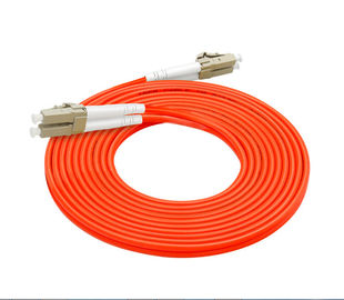 satın al 62.5 / 125 Fiber Optik Yama Kablosu LC LC 3.0mm Özelleştirilmiş Uzunluk Turuncu Renk online manufacture