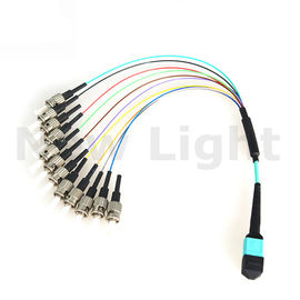 satın al MPO / MTP - MPO / MTP dişi MPO fiber kablo tek modlu optik fiber yama kablosu online manufacture