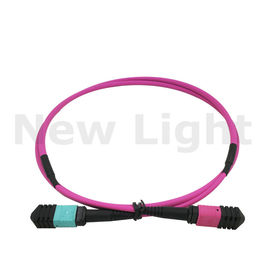 satın al 1 m MTP - MTP erkek / dişi MPO MTP kablosu çok mod OM4 optik fiber yama kablosu online manufacture