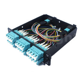 satın al 1U Dağıtım Kutusu MPO Kaset Modülü Erkek - LC 24 Çekirdek Alüminyum Malzemesi online manufacture