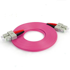 satın al Çok Modlu Dubleks Fiber Optik Yama Kablosu OM4 3.0 SC SC Fiber Patch Kablo online manufacture