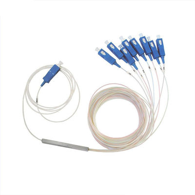 satın al 1x8 Port Konfigürasyonlu Fiber Optik Ayırıcı, 1260-1650nm Çalışma Dalga Boyu ve FTTH / CATV için Çelik Boru Tipi online manufacture
