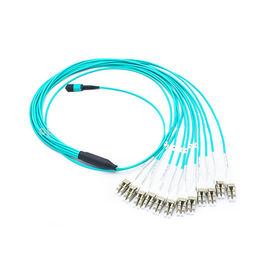 satın al 4 Duple LC Patch Cord için 10Gbs OM3 Çok Modlu MTP Fanout Kablo online manufacture