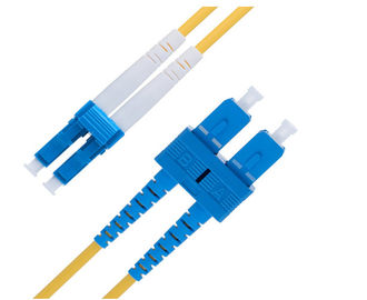 satın al Dubleks 9 Ft LC SC Tek Modlu Fiber Patch Kablo 2.0 Mm OS1 Serisi online manufacture