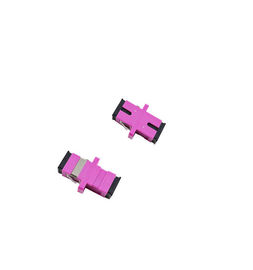 satın al OM4 Gül Pembe Fiber Optik Adaptör, FTTH / CATV İnternet için SC Simplex Adaptörü online manufacture