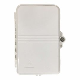 satın al Beyaz Renk ile ABS CATV Fiber Optik Sonlandırma Kutusu 8 Çekirdek SC Adaptörü online manufacture
