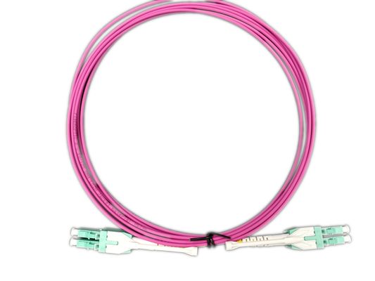 satın al LC Unitboot OM4 Magenta Duplex Fiber Optik Patch Kablo, Özelleştirilebilir Uzunluklu online manufacture