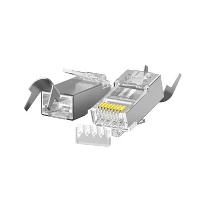 satın al Yüksek Hızlı 10Gbps Performanslı RJ45 Bağlayıcısı Metal Çizmeler ve Fluke Denetlenmiş Sertifikasyon online manufacture
