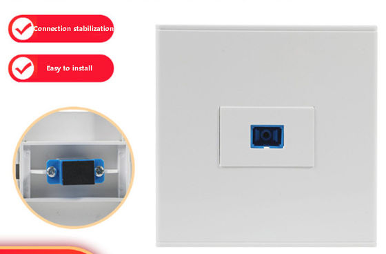 satın al 5G Ağları için Evrensel Uyumluluk ve 86 * 86 mm Boyutunda Alev Geciktiricili LC/SC Soket online manufacture