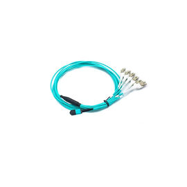 satın al MPO / MTP Fanout Patch Kablo, MPO / MTP'den 8 x LC'ye (4 Çift Taraflı) OM3 Koparma Fiber Optik Kablo - Aqua online manufacture