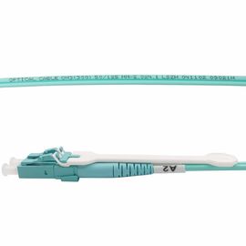 satın al Aqua Renkli OM3 Fiber Optik Jumper Kabloları Tip Konnektörleri Çeken LC Dubleks online manufacture