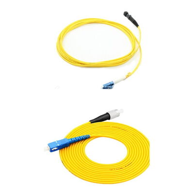 satın al SC LC FC ST Konnektörlü, Veri Merkezi ve Dış Mekan Kullanımı İçin 0.9mm İnce'den 3.0mm Sağlam Tek Modlu Fiber Optik Patch Kablosu online manufacture