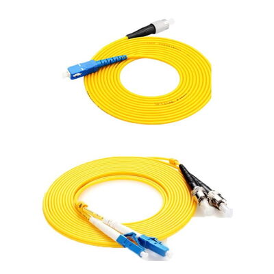 satın al SC LC FC ST Konnektörlü OFNP Plenum Dereceli LSZH Düşük Duman Sıfır Halojen Fiber Optik Patch Kablosu online manufacture