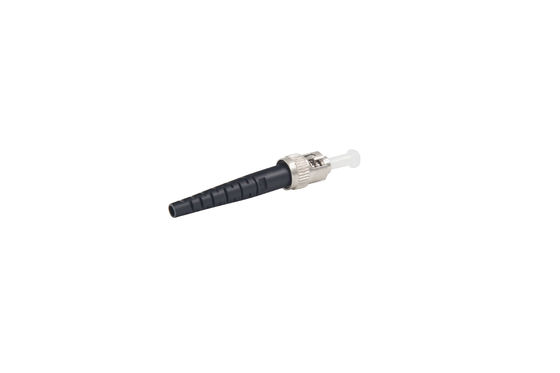 satın al ST Tek Mod 2.0mm Fiber Optic Connector Metal malzeme ve Black Net Boot ile online manufacture