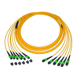 satın al Tekli Mod 9/125 Fiber Optik Yama Kablosu Kablo 12 Fiber Trunk MTP / MPO Pvc online manufacture