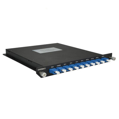 satın al 8 Kanal LC UPC Bağlantısı Tek Mod 1550nm DWDM Mux Demux Fiber Optic Modülü online manufacture