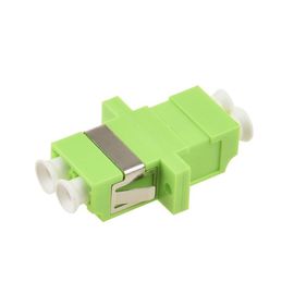 satın al plastik fiber optik adaptör LC LC MM OM5 seramik kol ile yeşil renk online manufacture