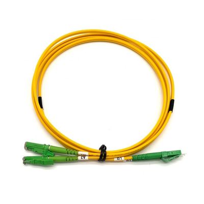 satın al E2000 APC Metal Kapak Bağlayıcısı Tek Mod Fiber Optic Patch Kablosu 3.0mm PVC Sarı Ceketli online manufacture