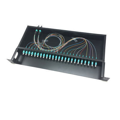 satın al Veri Merkezi için Düşük Ekleme Kayıplı 0.35dB Fiber Optik Dağıtım Çerçevesi MPO/MTP Kaseti 16C/32C Şerit Fiberli online manufacture