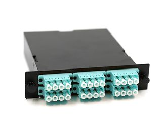 satın al 50/125 PC Lehçe MPO Kaset Modülü 0.5 metre Fiber Optik Yama Kablosu 24 Fiber online manufacture