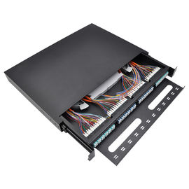 satın al OTB 12 24 36 48 96 Çekirdek Fiber Optik Sürgülü Yama Paneli Toz Kaplamalı Arayüz online manufacture