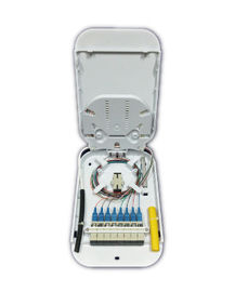 satın al Fiber Optik Kablo Ve Pigtail İçin Beyaz ABS Malzeme FTTH Sonlandırma Kutusu OTB-C08 online manufacture