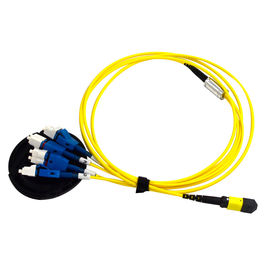 satın al Uniboot 4 X LC MTP Dubleks MPO MTP Kablo Trunk Kablo / G652D PVC Atlama Kablosu online manufacture