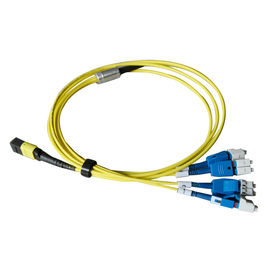 satın al 8 Fiber MTP Uniboot'a 4 X LC MTP Gövde Kablosu Mpo Lc Breakout Kablosuna online manufacture