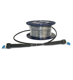 satın al IP67 Su Geçirmez Seviye LC SM Optik Fiber Yama Kablosu Dubleks Siyah Lc Konektörü 100 Metre online manufacture
