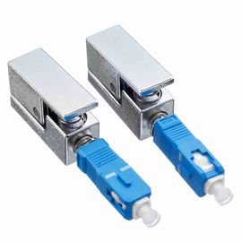satın al SC Çıplak Optik Fiber Adaptör UPC Tek Modlu Tip Metal Malzeme Kare Adaptör online manufacture