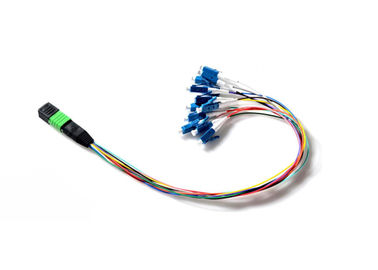satın al MPO APC LC Fan Çıkışı 0.9mm 12 Fiber Basit Modül Optik Yama Kablosu online manufacture
