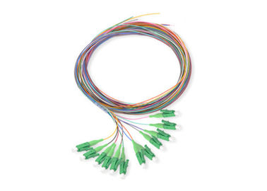 satın al LC Konnektörü Tek Modlu Fiber Optik Pigtail 0.9mm Kablo 12 Renk online manufacture