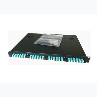satın al SC/FC/ST/LC Adaptörlü, Yüksek Yoğunluklu LAN için 1U Raf Montajlı 48 Port Fiber Optik Patch Panel online manufacture