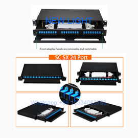 satın al Raf Tipi Çok Modlu Fiber Optik Yama Paneli / 48 Bağlantı Noktası 19 inç Yama Paneli Fiber Optik online manufacture