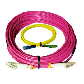 satın al Lc Lc Optik Fiber Bağlantı Kablosu / Çok Modlu Fiber Optik Yama Kabloları Dubleks online manufacture