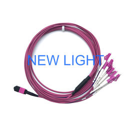 satın al Optik Bağlayıcı MPO MTP Kablosu Om3 Çok Modlu Mpo Fiber Kasetli Fiber Optik Kablo online manufacture