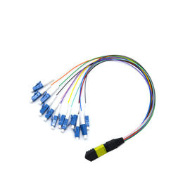 satın al 12 Fiber Konnektör MPO MTP Kablosu Om2 Fiber Kablo Mpo Fiber Kaset Bağlayın online manufacture