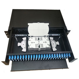 satın al 2U 48 / 96F Sc Lc 19 Fiber Optik Yama Paneli Çekerek Raf Veri Merkezi Kablo Yönetimi online manufacture