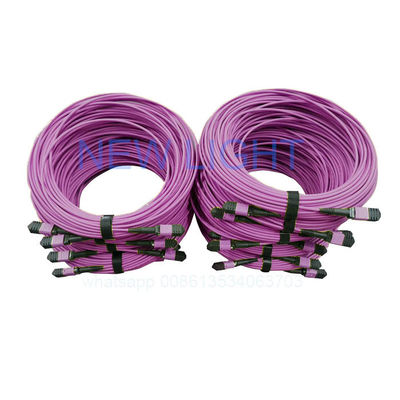 satın al Yüksek yoğunluklu veri merkezleri için özelleştirilebilir uzunlukta OM4 12 Core MPO MTP Kablosu online manufacture