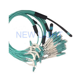 satın al 5m MPO Dişi Konnektöre LC Dubleks OM4 (OM3) 50/125 Multifiber Jumper online manufacture