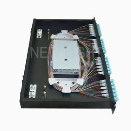 satın al 12 24 48 96 Bağlantı Noktalı Fiber Optik Dağıtım Çerçevesi / Fiber Optik Dağıtım Paneli online manufacture
