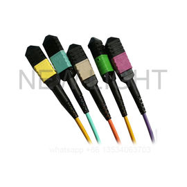 satın al MM SM MPO'ya 4 Dubleks LC Breakout Kablosu Düşük Kaybı 0.35dB ve Standart Kayıp 0.60dB online manufacture