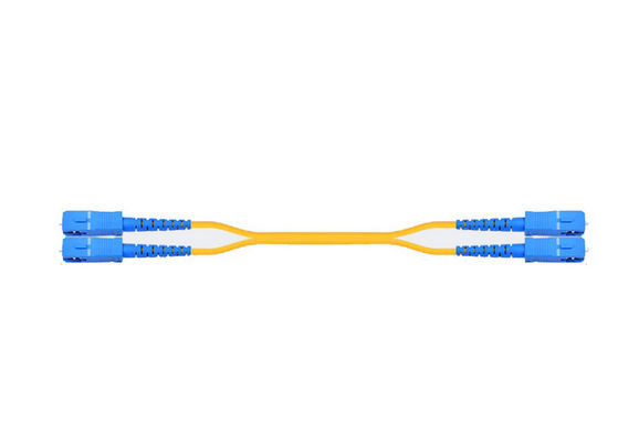satın al 40G Veri İletimi SC Fiber Optik Patch Cord Dupleks Tek Mod 1310 / 1550nm G657A1 Fiber Kablo ile online manufacture