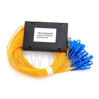 satın al FTTX Sistemleri için ABS Modüllü SC/APC Konnektör 1x32 Bölünme Oranlı PLC Fiber Ayırıcı online manufacture