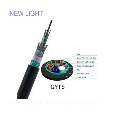 satın al Su geçirmez kemirgenlere dayanıklı UV stabilize fiber optik kablo iç ve dış kullanım için GYFTA GYTS online manufacture