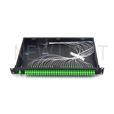 satın al Yüksek Güvenilirlikli PLC Optik Ayırıcı için Paslanmaz Çelik Tüplü Raf Tipi 1x32 Fiber Optik Ayırıcı online manufacture